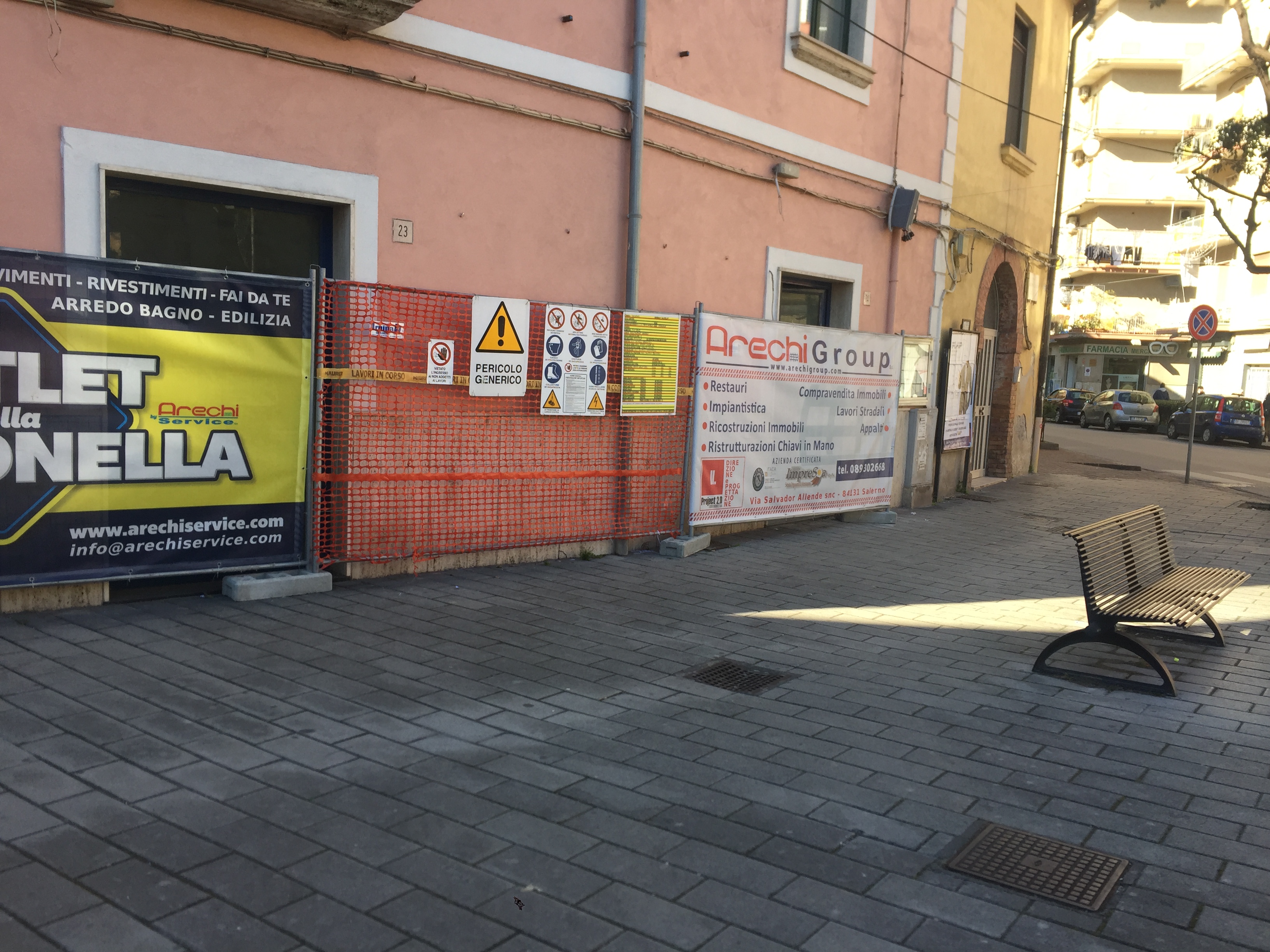 Lavori di ristrutturazione.Realizzazione bar a Mercatello